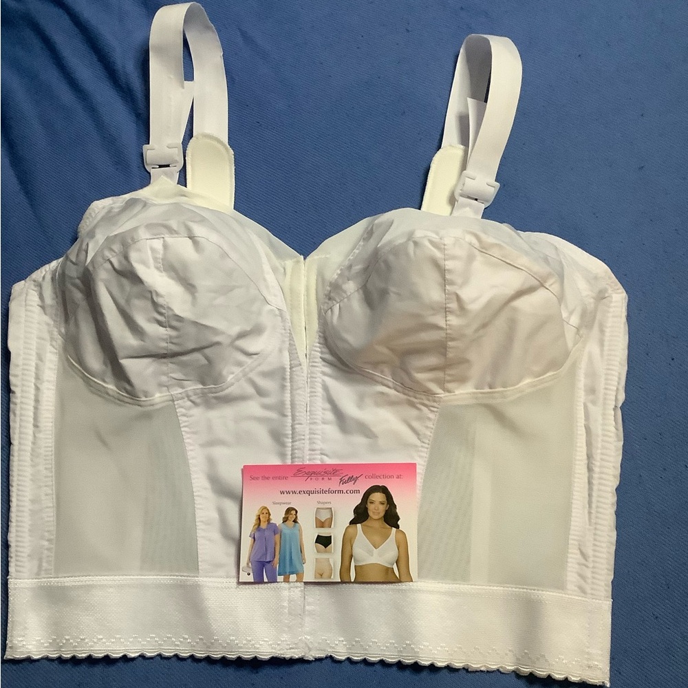 Exquisite Form #5107530 Front Hook Fully Longline Bra Size 40C NWT